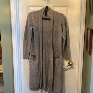 Olsen  - Cozy Heather Gray Longline Cardigan